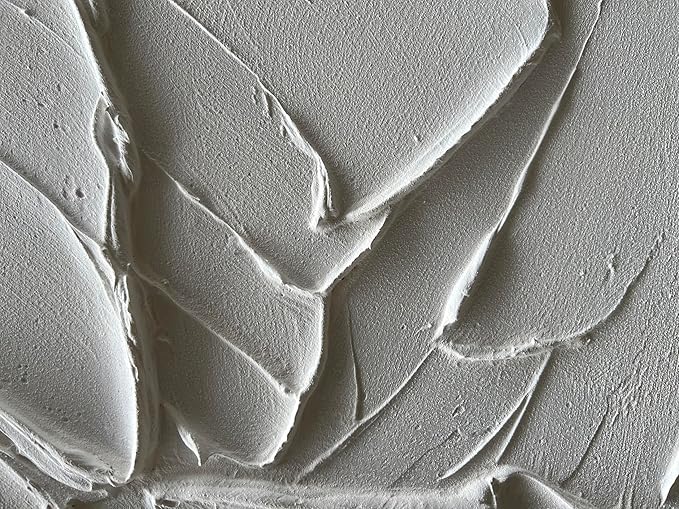 NANKAI Hand-Painted Thick Texture White Minimalist Oil Painting 24x48 Inches Contemporary Abstract Art Oil Painting, Home, Office Wall Decoration Art