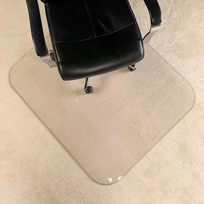 2Pack Crystal Clear 1/5" Thick 59" x 47" Heavy Duty Hard Chair Mat, Can be Used on Carpet or Hard Floor
