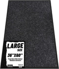 Front Door Mat Indoor Outdoor Entrance, 36" x 60" Dirt Resistant and Absorbent Door Mat, TPR Backing Non-Slip Doormats, Easy to Clean, Low Profile Welcome Floor Mat for Outside Entry