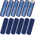 Matthew Cleaning 24'' Industrial Strength Cotton Dust Mop Refill Washable Replacement Heads for Residential & Commercial Use Fit Standard Dust Mop Frames, Hardwood, Laminate, Concrete Floors 12 Pack