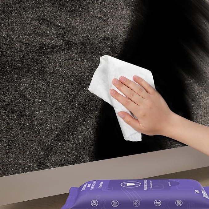 Screen Cleaner Wipes: Electronic Wipes for Screens - Computer Screen Wipes for Lens, Phone, Tv Screen and Monitor Cleaning - Tech Wipes & Microfiber Cloth (Soft Wipes, 210 Count)
