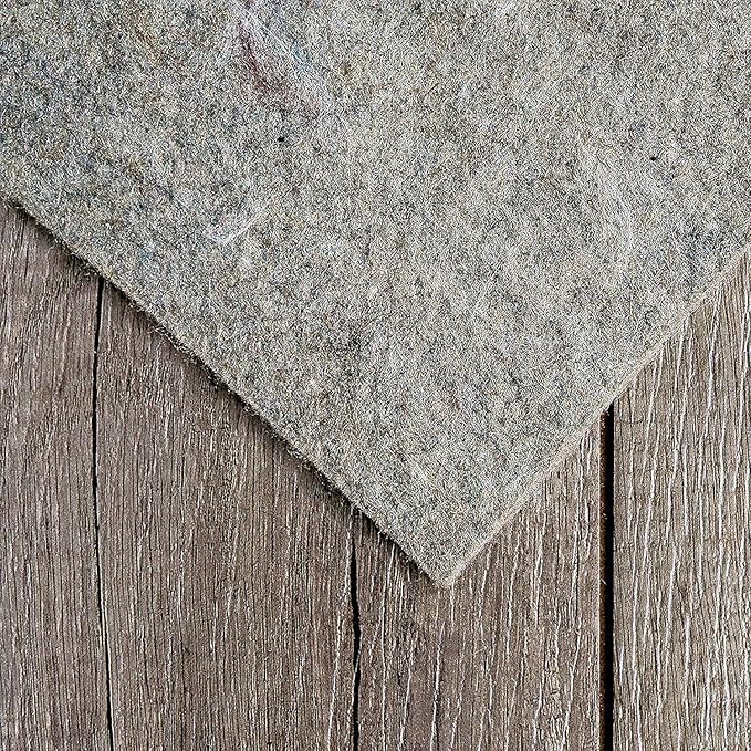 RUGPADUSA - Dual Surface - 4'10" x 6'10" - 1/4" Thick - Felt + Rubber - Non-Slip Backing Rug Pad - Safe for All Floors
