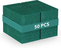 50 Pack Heavy Duty Green Scouring Pads 4x6 Inch – Large Non Scratch Scrub Pads Bulk for Kitchen, Dishes, Pots, Pans, Grill & Household Cleaning – Reusable Multipurpose Scrubber Pads