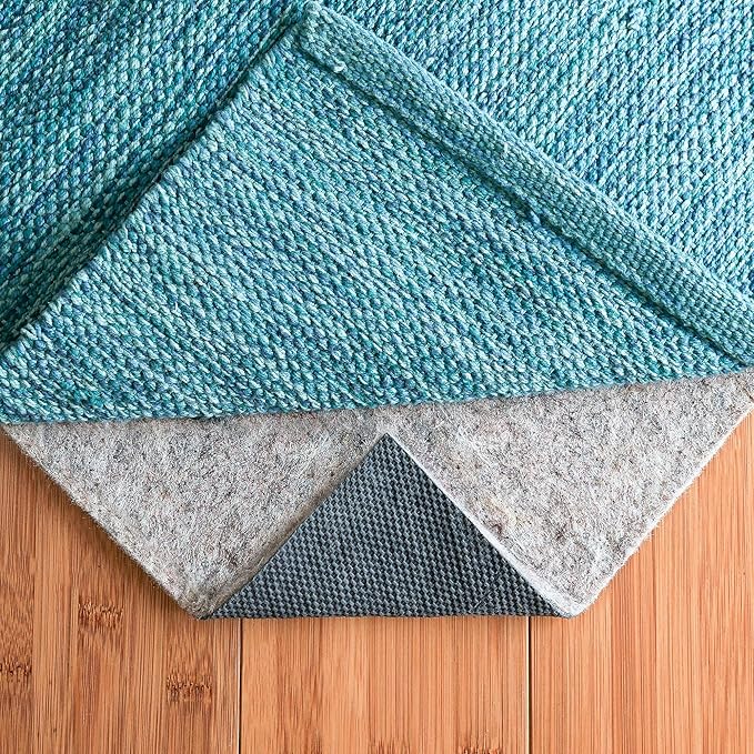 RUGPADUSA - Dual Surface - 5'3" x 7'6" - 1/8" Thick - Felt + Rubber - Non-Slip Backing Rug Pad - Adds Low-Profile Comfort and Protection