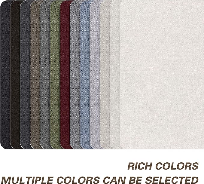 KING MOUNTAIN Coarse Linen Repair Patches, Self-Adhesive Linen Fabric Patches, 8X11 inch 2 PCS, Multi Color, Can be Used for Linen Sofa Repair and Linen Clothes Repair(8" x 11"-2PCS,Dark Green)